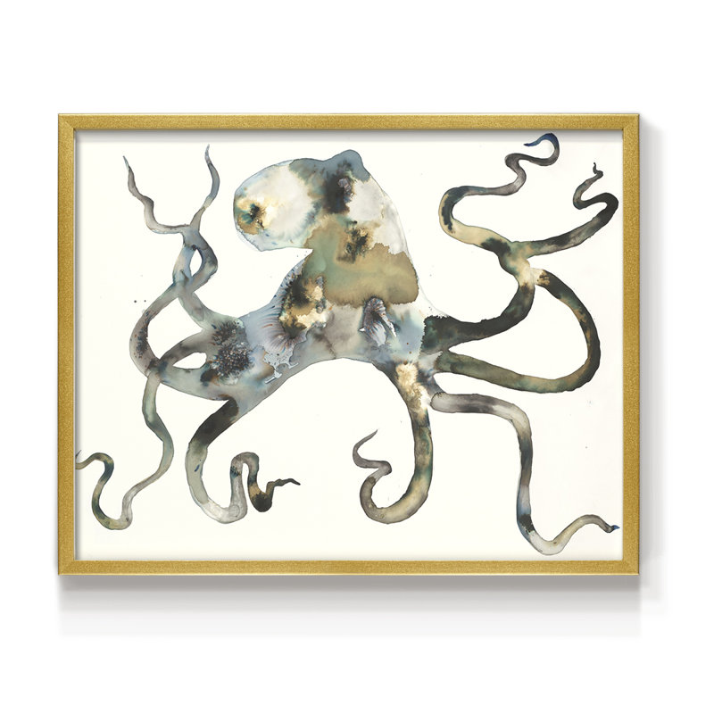 Octo - reproduction encadrée - réarmable, H 8 po x l 10 po, Or