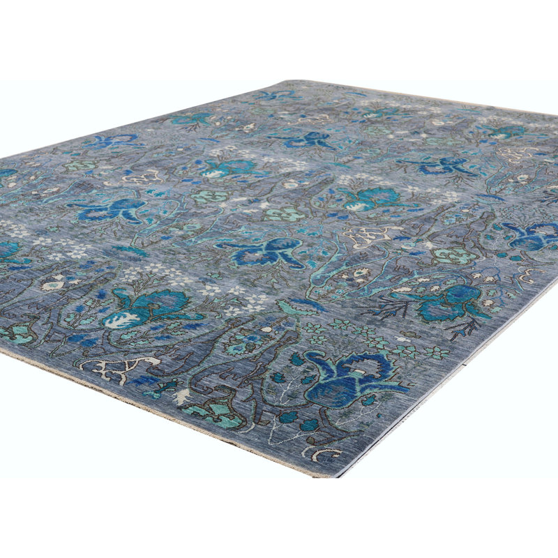 Hand Knotted Wool Area Rug
