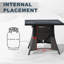 Ensemble de conversation pour 4 personnes avec foyer et coussins-1694783745
