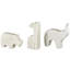 Sculpture de petits animaux safari en marbre Cole and Grey-20641874-20641873
