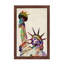 Statue Of Liberty by Michael Tompsett - Floater Frame Print on Canvas-23279847-23279865