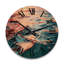 Horloge murale en bois massif Raphaelle-1488052976