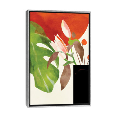 «Tropical Sun with Flowers» par Ana Rut Bré - impression d'art graphique