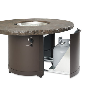 Beacon Round Smokeless Fire Pit Table with Hidden Fuel Tank