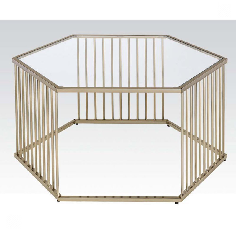 Teunis Glass Top Coffee Table