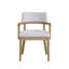 Ensemble de 2 chaises d'appoint Kasem Gorge Gabric & Oak
