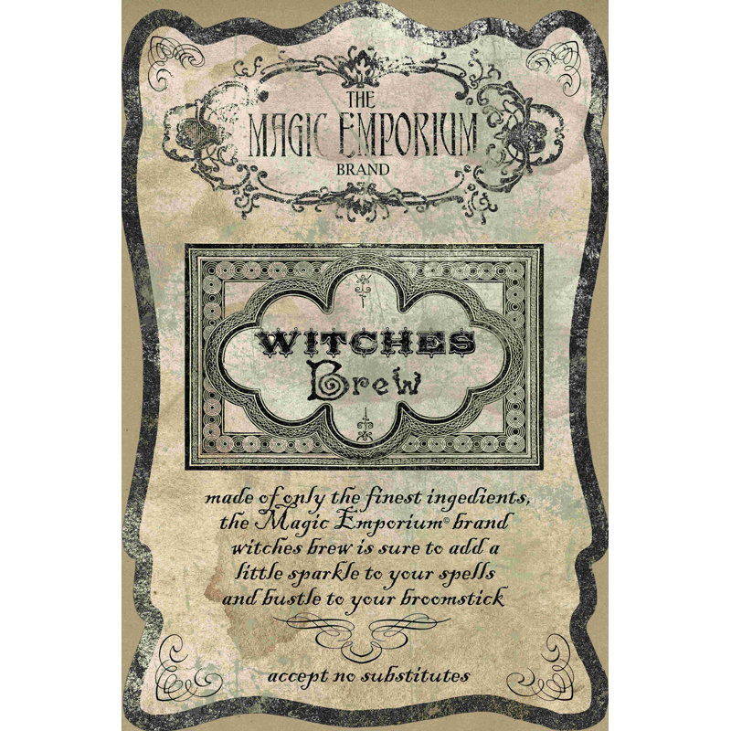 Witches Brew - impression sur toile tendue, H 48 po x l 32 po
