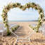 220cm W x 220cm H Iron Garden Arches in White