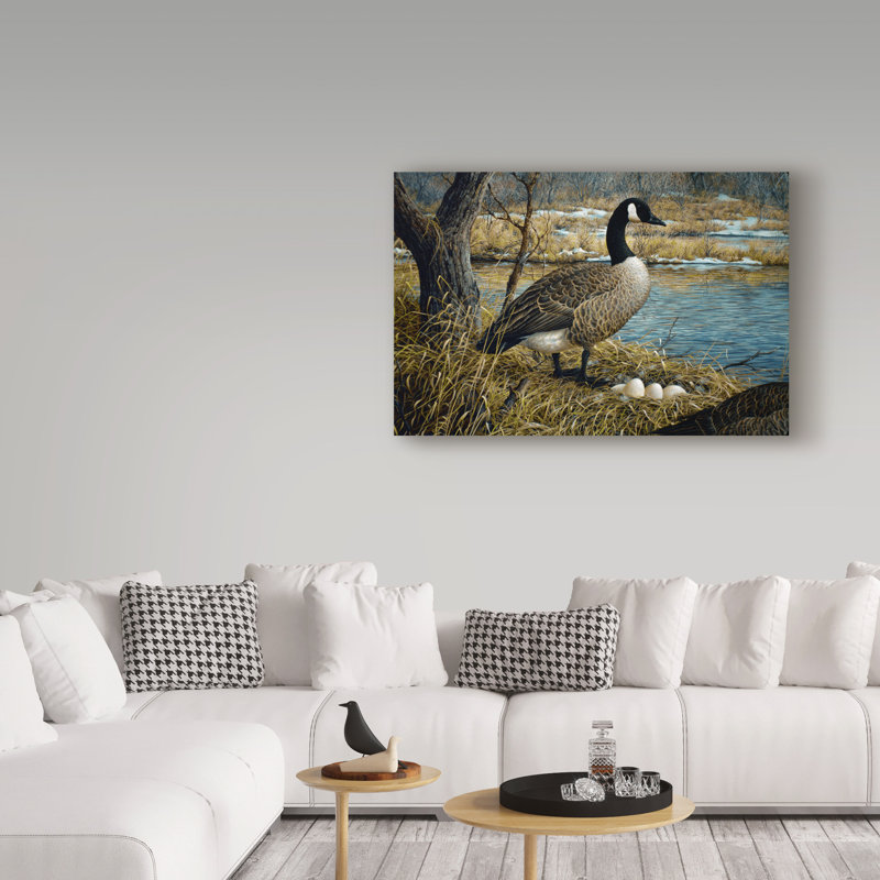 «Canadian Goose» par Fazulla, impression sur toile tendue, H 16 po x l 24 po x P 2 po