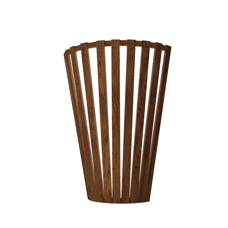 Imbuia Wood Veneer LED Flush Mounted Sconce
