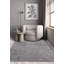 Lizy Geometric 3D Carved Grey Area Rug-1012726789