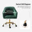 Chaise de travail en velours Adan-851133859