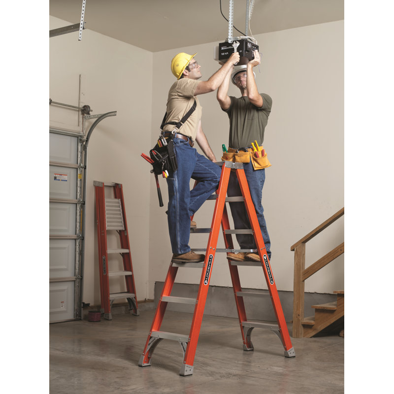 WFX Utility, 6 Ft, Fibreglass Twin Step Ladder, Type Ia, 300 Lb Load Capacity, 9DB85A1C0FEB4C6B8750FF1300B9D233