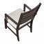Chaise de salle à manger rembourrée Farmhouse avec pieds en bois
