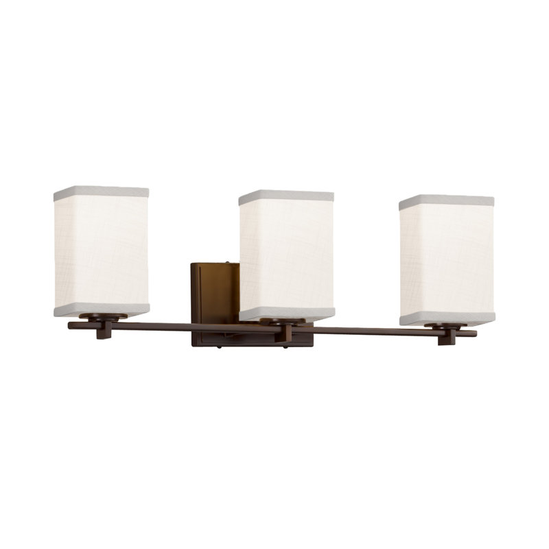 Kenyon 3 - Light Dimmable Bath Bar, Dark Bronze, White