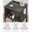 Alberdina End Table with Built-In Outlets