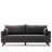 Modern 3-Seat Sofa-Bed, Anthracite Color | FIR Tree & MDF Frame, 100% Polyester Fabric, Dimensions: 82.1 x 33.5 x 31.9 inches | Comfortable 28 DNS Foam Seating, Easy Clean, Ideal for Home & Hotel Use