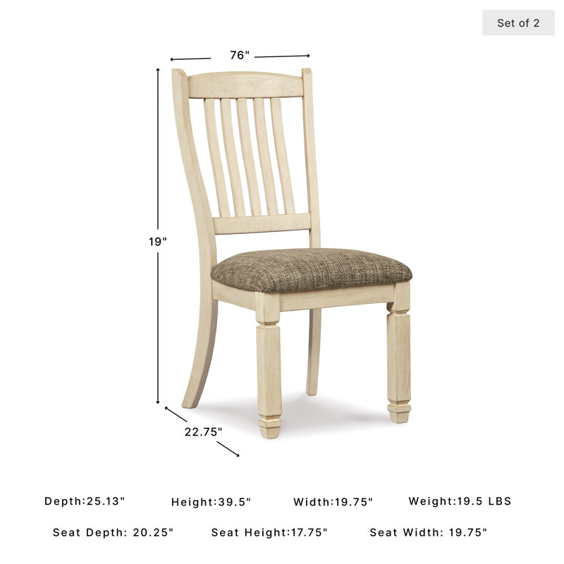 Chailey Upholstered Side Chair, Antique White