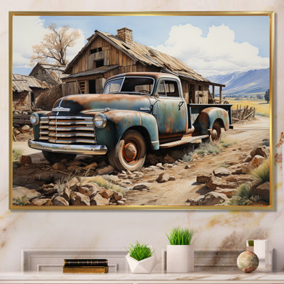 Farm Pickup Truck Elegance - Transportation Wall Decor