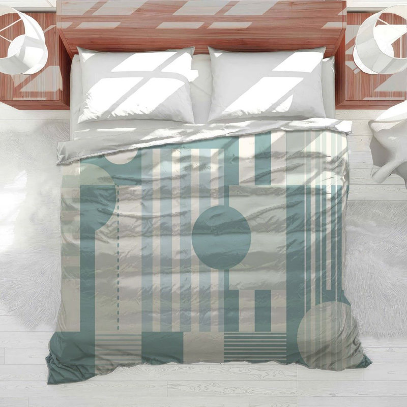 Geometric Shapes Cool Cotton Blend Comforter, King Comforter