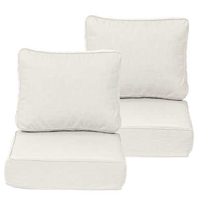 6 Inch Sunbrella Outdoor Chair Seat Back Cushion Set