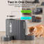 Ensemble automatique deux-en-un en acier inoxydable pour distributeur d'aliments pour chats et distributeur d'eau Gravity-115710522