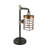 Mosche Industrial Metal Table Lamp with Caged Shade and Valve Accent - Vintage-Inspired, Rustic, Decorative, Steampunk-Style Desk Lamp for Home or Office Lighting