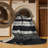 Washable Charcoal Light Gray Striped Area Rug-1324383894