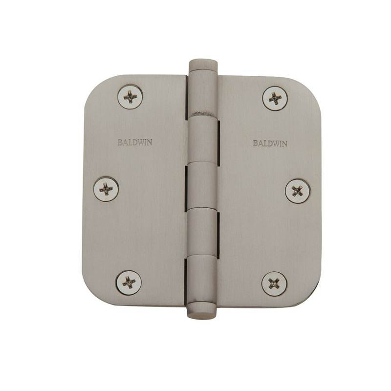 3.5" H × 3.5" W Butt/Ball Bearing Single Door Hinge, Vintage Brass