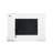 Contemporary Style TV Stand Electric Fire Place 3-Level Brightness Setting Room Temperature Control White Finish Primary Living Room