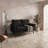 58" Faux Leather Square Arm Loveseat-1591697348