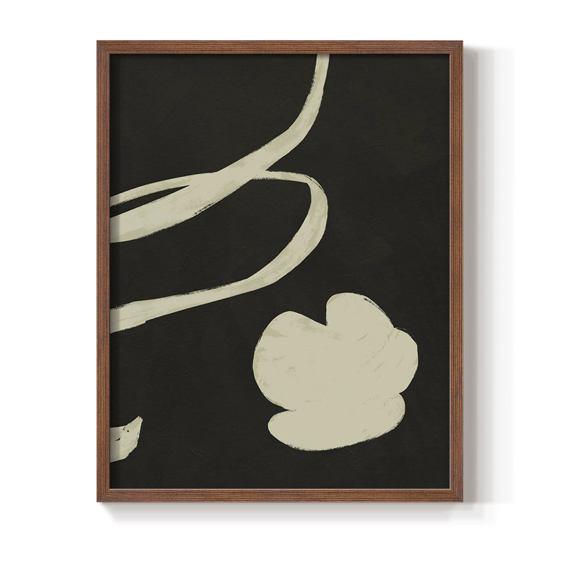Neutral Spring I Framed Print - Solid Wood, 21" H x 17" W, Walnut