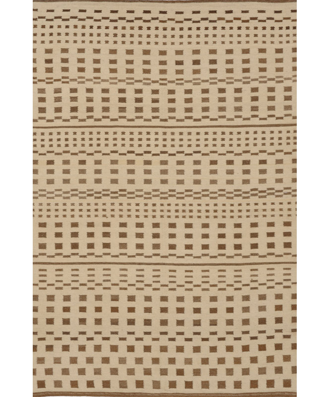 Geometric Area Rug in Brown/Beige