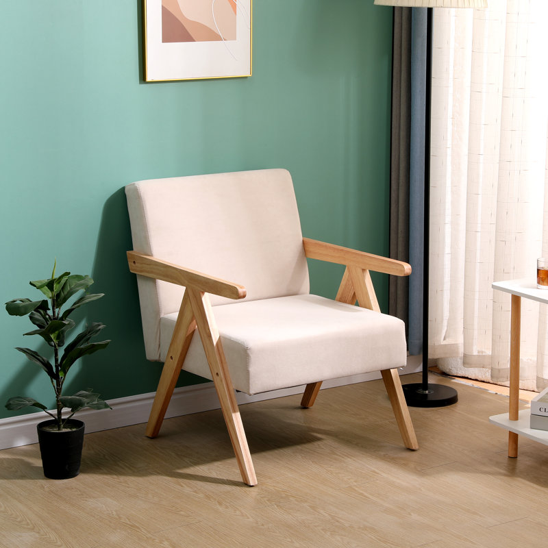 Méridienne Downes, Velours beige 