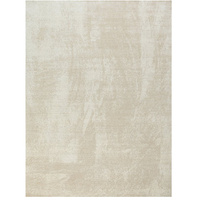 Tapis beige et ivoire noué à la main de haute qualité