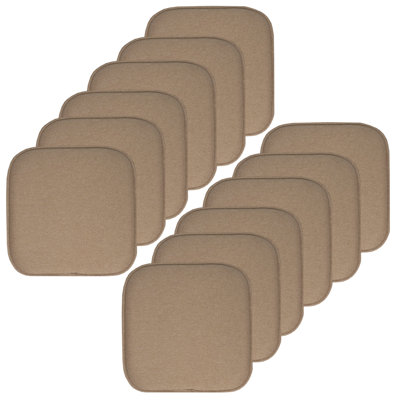 Charlotte Jacquard Memory Foam No Slip Back 16" x 16" Chair Pad Cushion