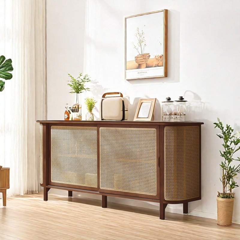 Multi Functional Sideboard Cabinet, Walnut