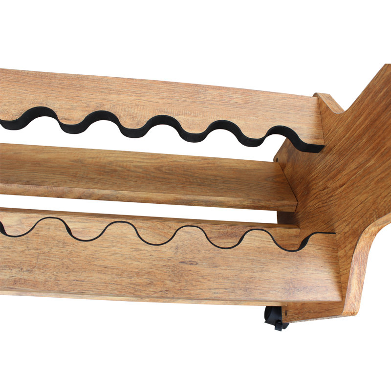 Étagère de rangement double 16 roulettes American Cherry