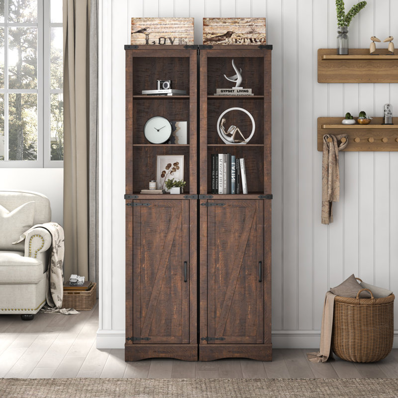 Armoire à linge autoportante Irtiza, Brun