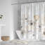 Rideau de douche gris Poppy Garden-440066931