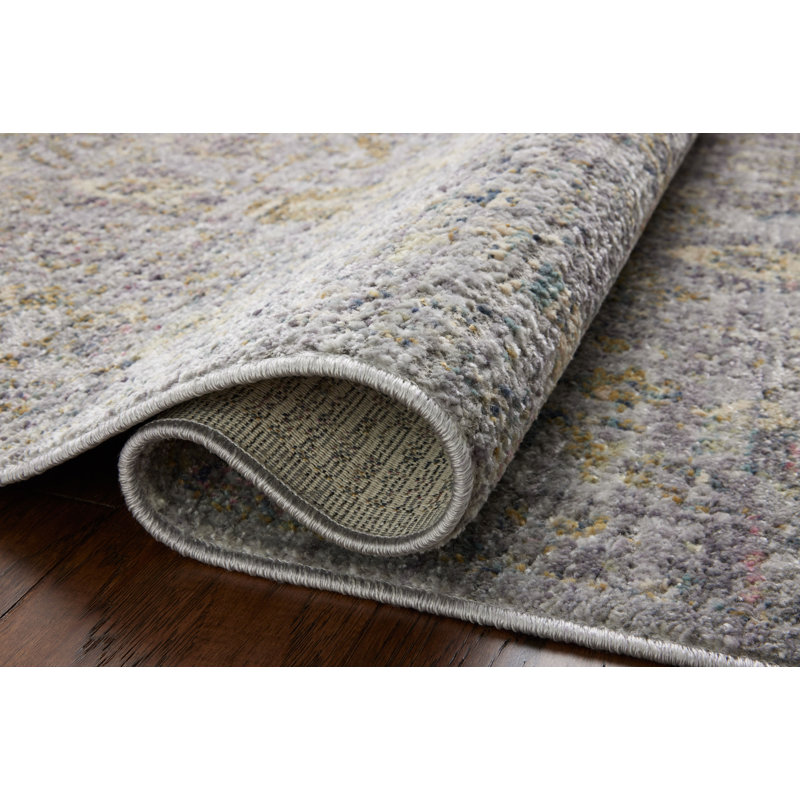Jean Stoffer x Loloi Bradbury Grey / Multi Area Rug, Square 18"