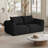 Boneless 76.4" Cloud Loveseat Sofa, Deep Seat Couch with Pillows, Modern Comfortable Upholstery Boneless Sofa, 1 Piece for Living Room, Bedroom, Apartment, Removable Cover,No Assembly Required, Graphite-654507837
