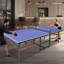 Ensemble de tennis de table pliable et portatif de taille moyenne de 8 pieds pour les jeux d'intérieur avec filet, raquettes et balles-124241959-124241962
