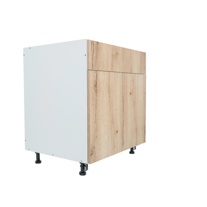 Cambridge Quick Assemble Modern Style, Shaker White 36 in. Base Kitchen Cabinet, 2 Door (36 in. W x 24 in. D x 34.50 in. H)