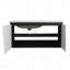 Meuble-lavabo mural 40 po avec lavabo en céramique et porte d'armoire à fermeture en douceur 40 po