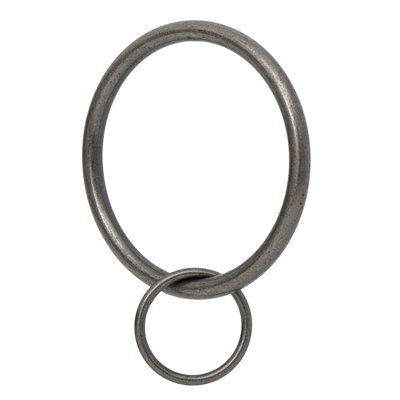 Drapery Eyelet Curtain Rings - 2" Ring Loop for Hook Pins, Set of 14
