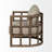 Talya Fabric Covered Wooden Frame Accent Chair-759594542