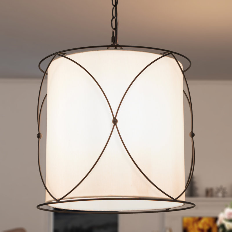Luminaire suspendu tambour 3 lumières Miloh