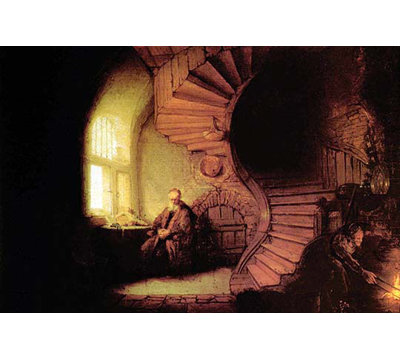The Philosopher by Rembrandt Van Rijn - Print