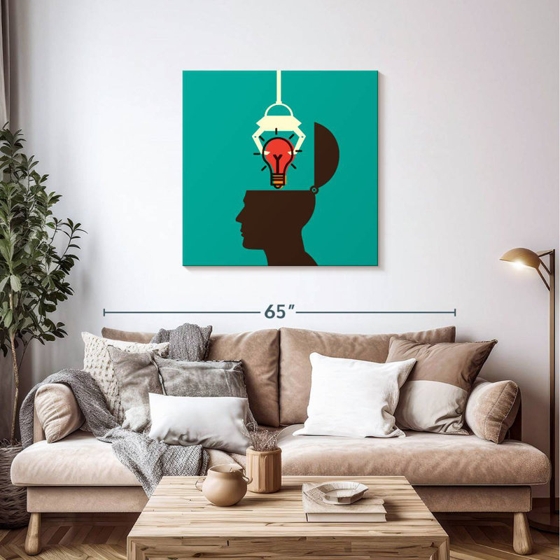 Keiri Tapping An Idea, 36" H x 36" W